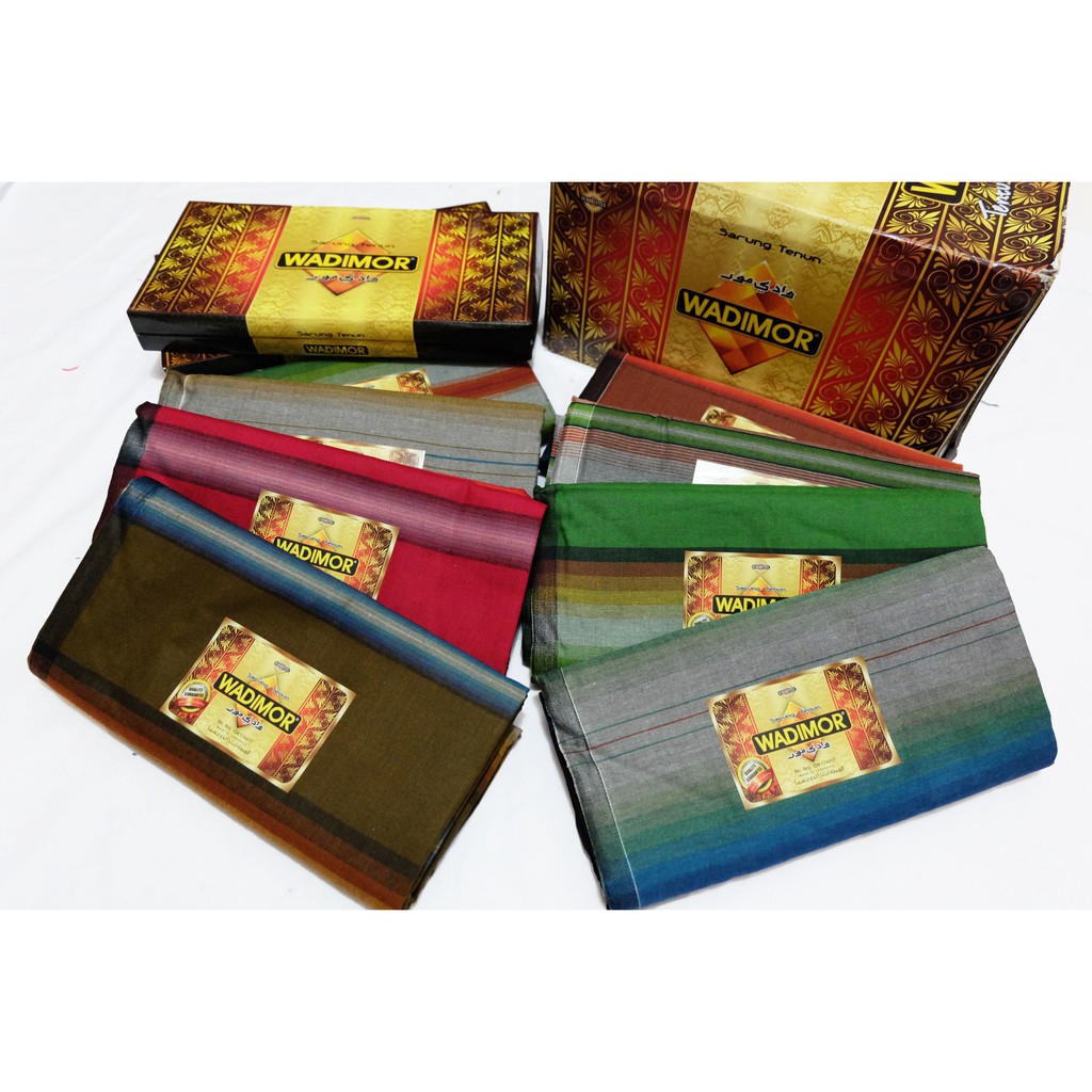 Sarung  Wadimor Tiga Dara sarung tenun motif salur bawah