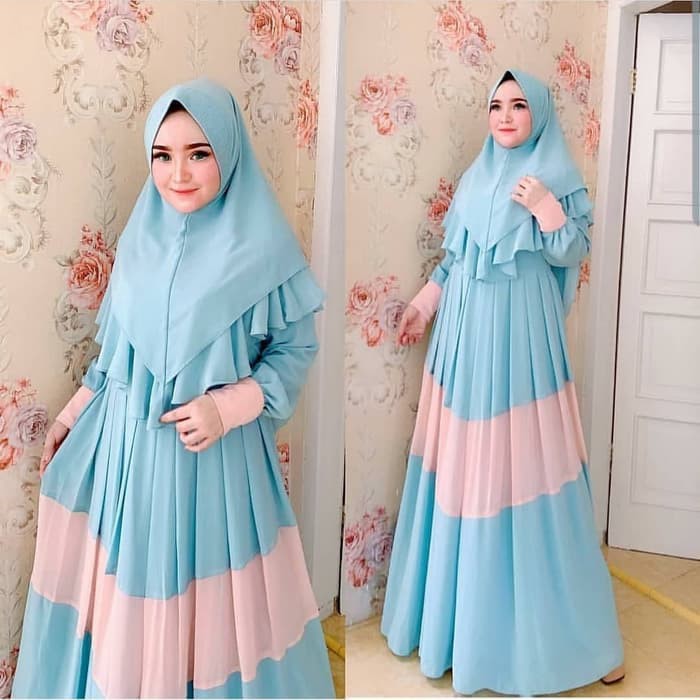 Baju Gamis Qory Setelan Syari Wanita Muslim Terbaru