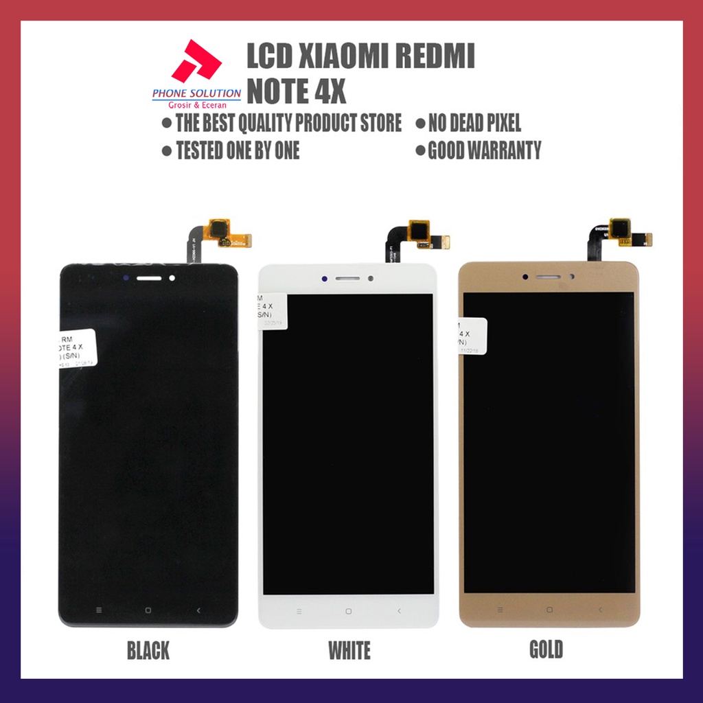 LCD Xiaomi Redmi Note 4x Processor Snapdragon Fullset Touchscreen // Supplier LCD Xiaomi Redmi - Garansi 1 Bulan