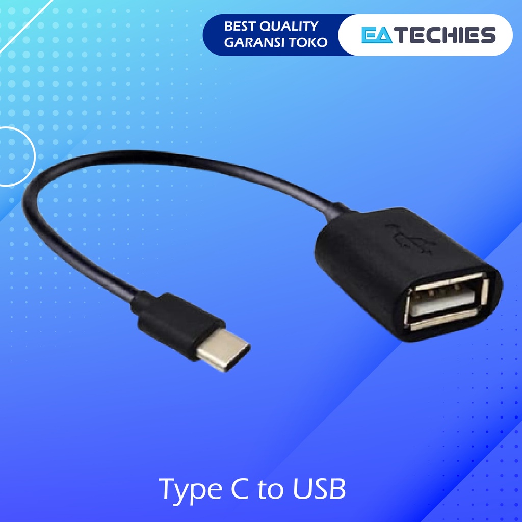 Kabel USB Type C OTG to USB 3 Premium Quality Female 100% Original