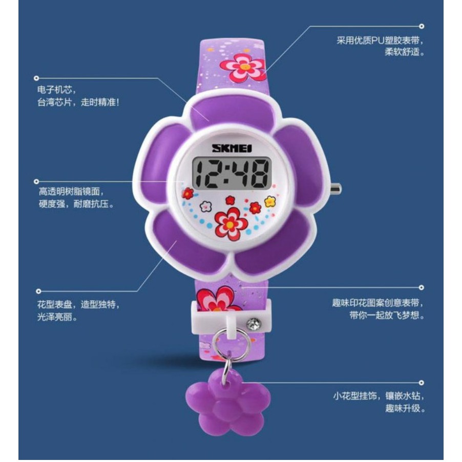 Jam Tangan Anak Digital Skmei 1144 Kids Watch Water Resistant