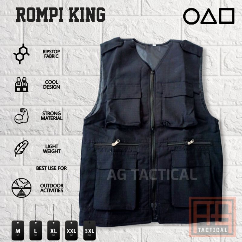 Rompi Tactical Outdoor/Rompi Casual/Rompi KING/OOTD