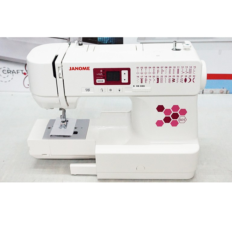 mesin jahit portable merk janome type 805 model komputer terbaru