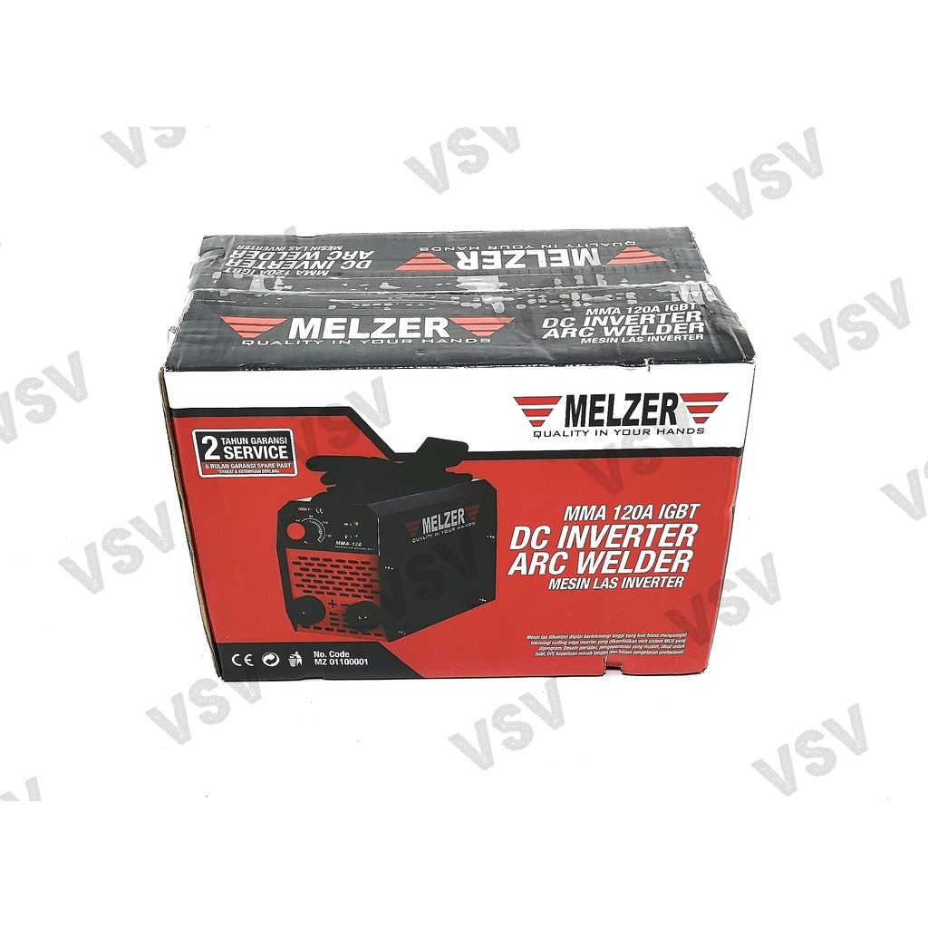 Melzer Mesin Las MMA120A IGBT Trafo Las Mesin Las inverter Welding