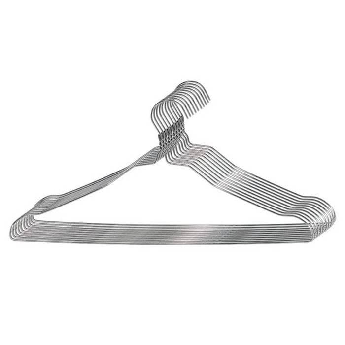 Gantungan Baju Besi Anti Karat Hanger Laundry Jemuran Set isi 10pcs