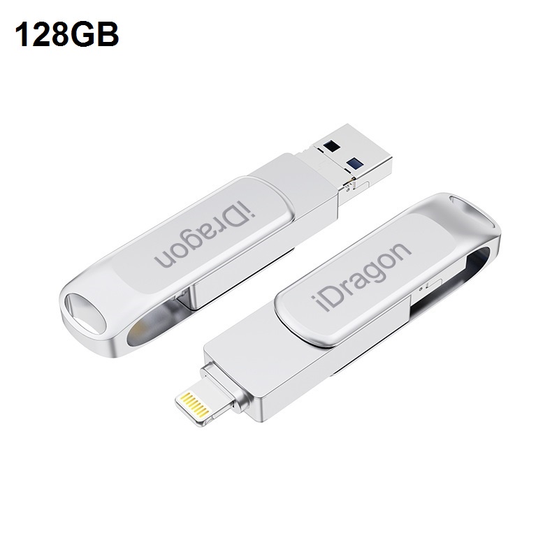 iDRAGON U013A - 3-in-1 Mini USB OTG Flashdrive 128GB Capacity