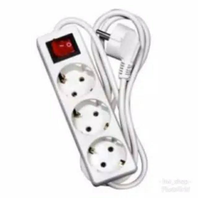 Jual Stop kontak 3 lubang tombol on off | Shopee Indonesia