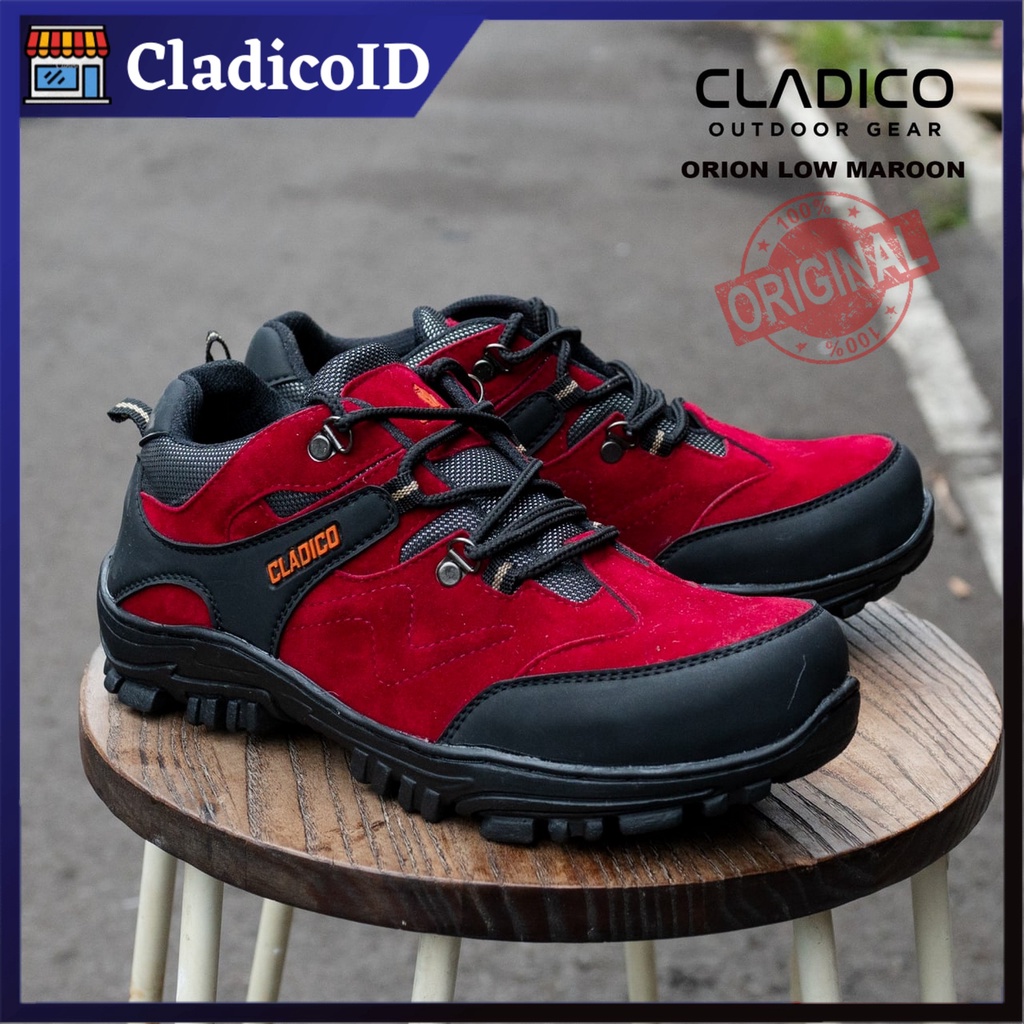 Sepatu Safety CLADICO Boot Pendek Ujung Besi Sefty Shoes Pria Kerja Lapangan Proyek Hiking Outdoor Mendaki Gunung Orion Low