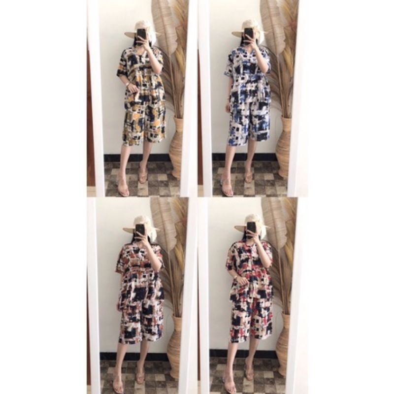 Abstrak Aversize Piyama Gemoy