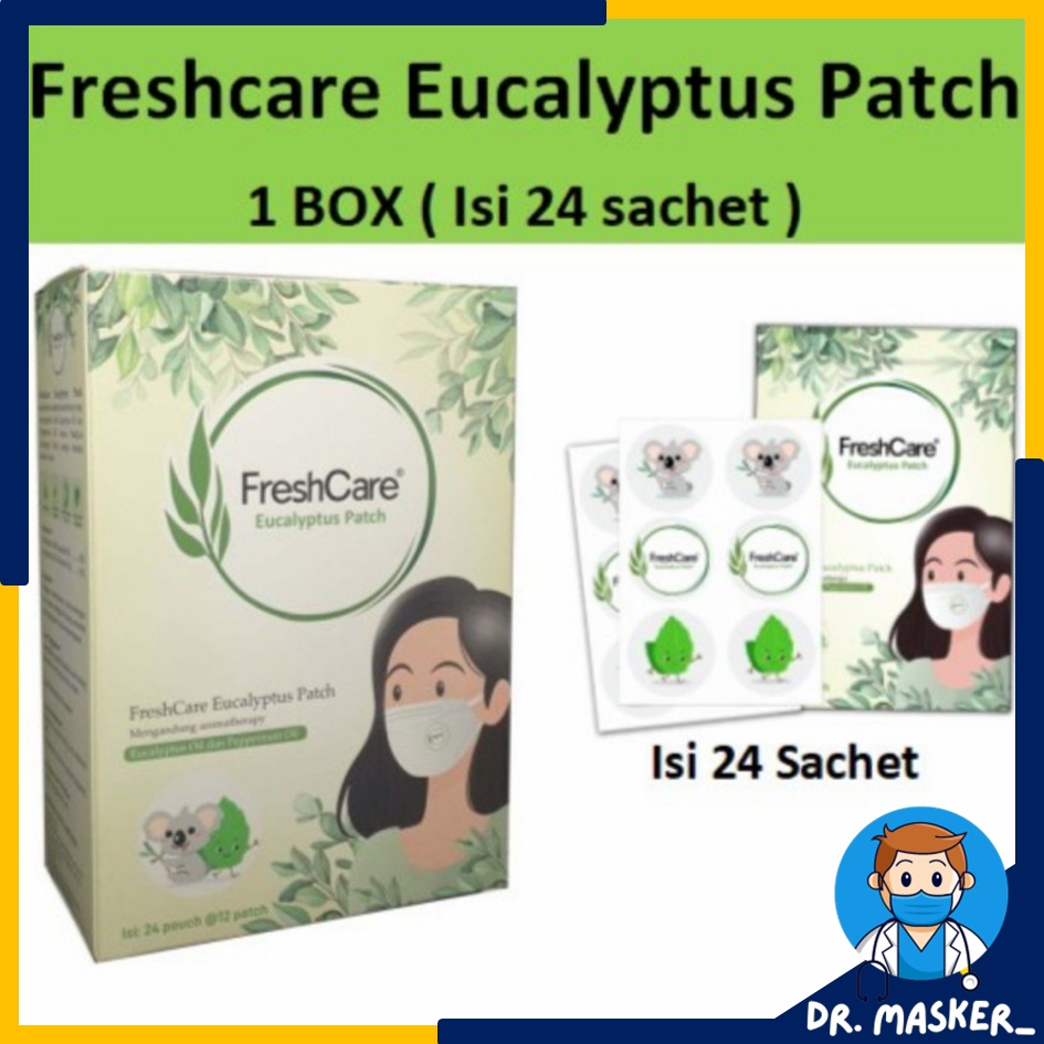 Freshcare Eucalyptus Patch 1 Box / Freshcare Patch 1box / Fresh Care Tempel Masker / Freshcare Patch