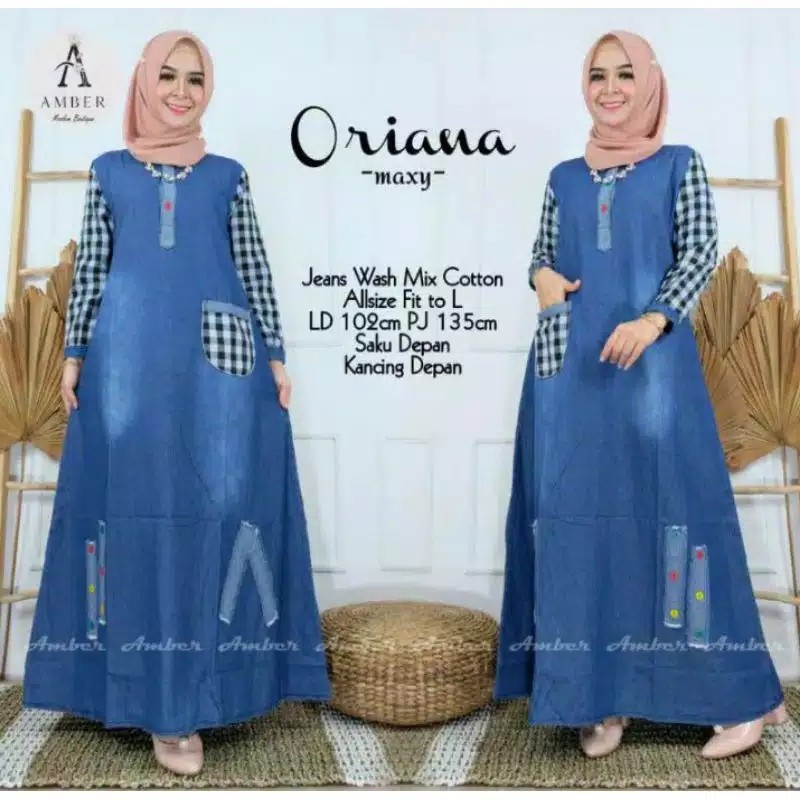 ORIANA MAXY JEANS / ORIANAMAXYJEANS / BUSANA MUSLIM WANITA GBM