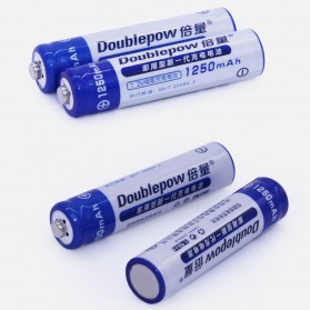 DOUBLEPOW Batu Baterai Alkaline Rechargeable AAA 900 - 1250mAh 2 PCS