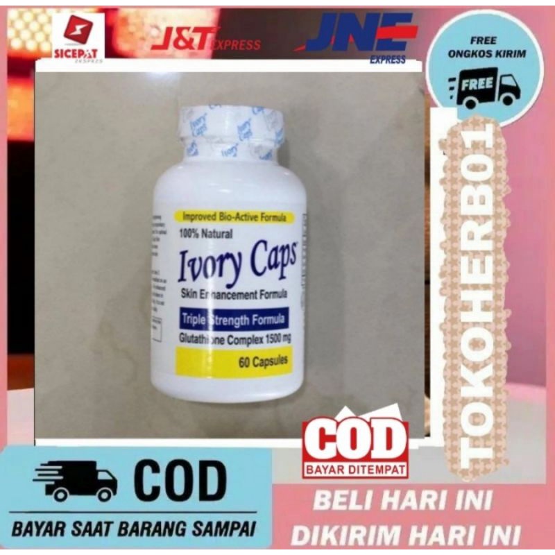 IVORY CAPS ASLI ORIGINAL PEMUTIH BADAN HERBAL BPOM