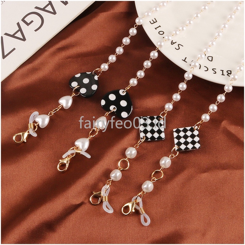 2-IN-1 Mask Hanging Rope Fashion Necklace Face Mask Lanyard Glasses Holder Chain Extension Non-slip Lanyard with Hooks