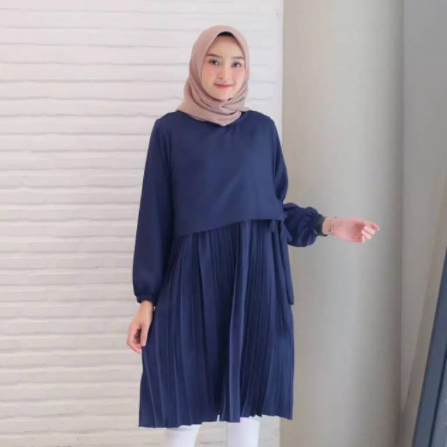 Ines tunik plisket Fit To L