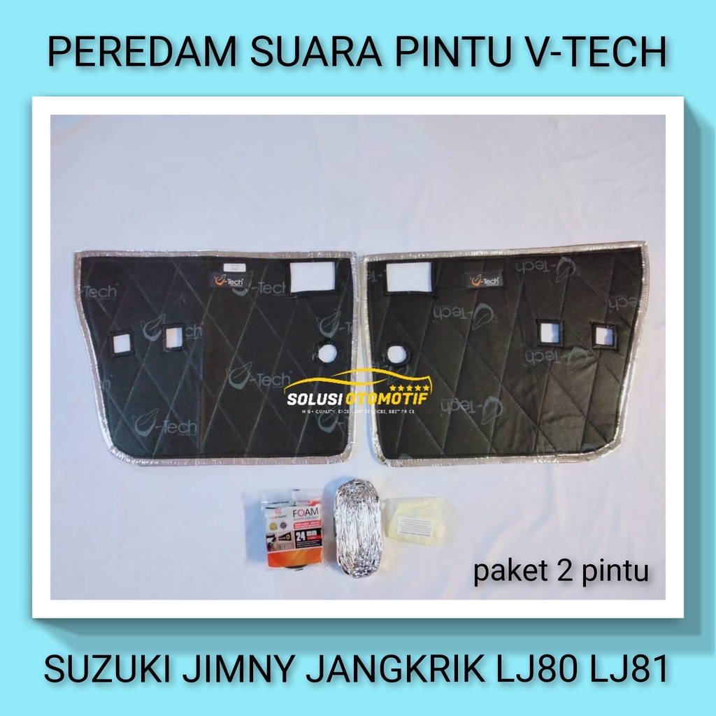 SUZUKI JIMNY JANGKRIK LJ80 LJ81 Peredam Suara Pintu Aksesoris Mobil VTECH Ori