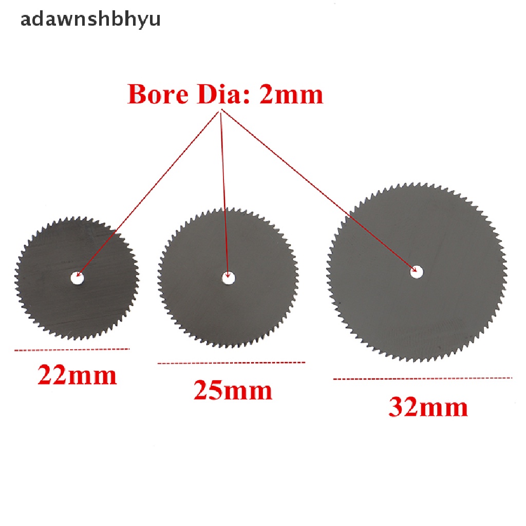 Adawnshbhyu 20Pcs Mata Gergaji Mini Circular Saw HSS Piringan Pemotong Kayu Untuk Alat Listrik Putar