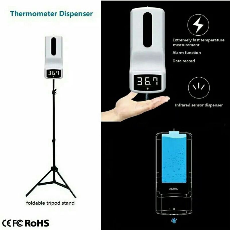 THERMOMETER k9 + TRIPOD / TERMOMETER PINTAR k9