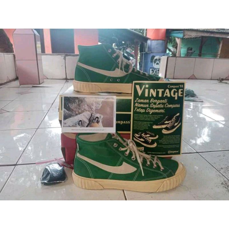 compass vintage hi green size 43
