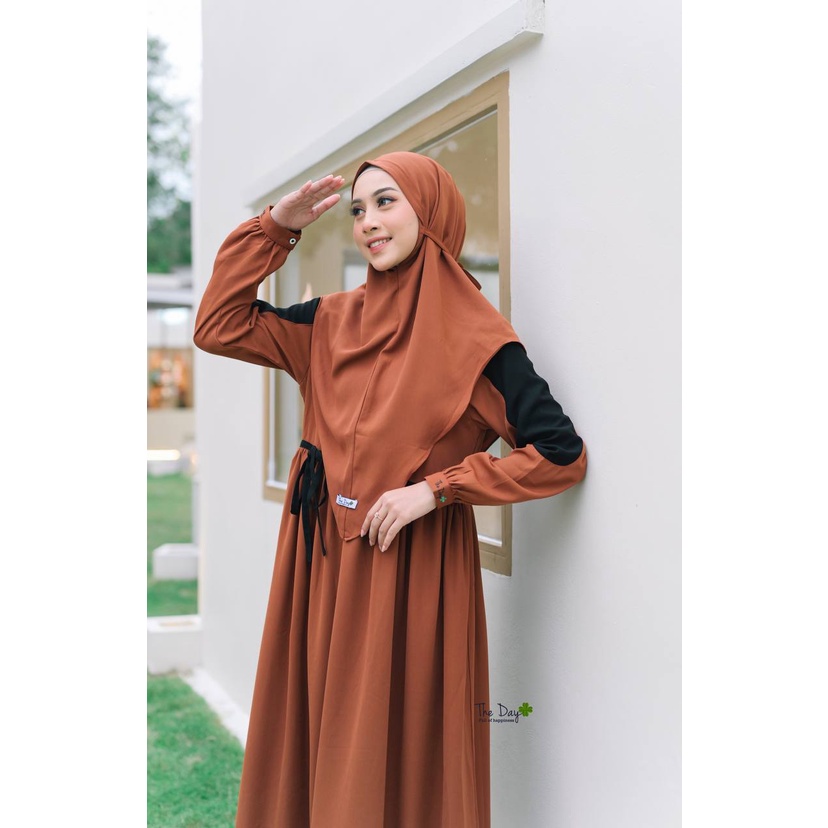 Sakeena dress by The Day Indonesia Gamis Daily Valdya Ahzarayy