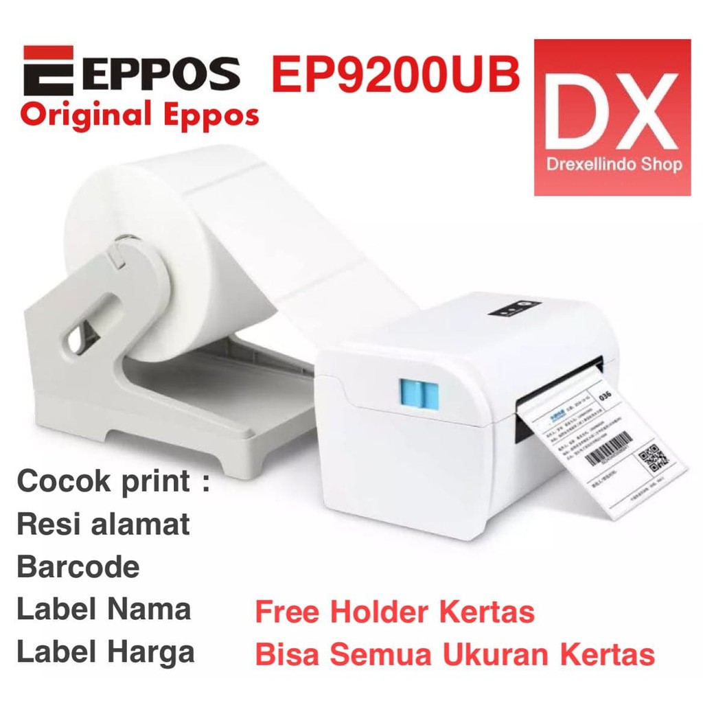 Printer Label Barcode Stiker EPPOS EP9200UB ZJ9200 USB BLUETOOTH ZJ-9200