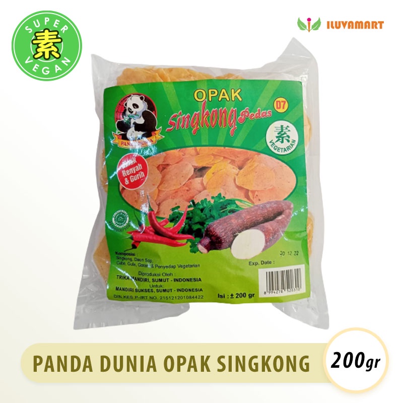 

Krupuk Panda Dunia Opak Singkong / Kerupuk Vegetarian Enak Gurih Renyah