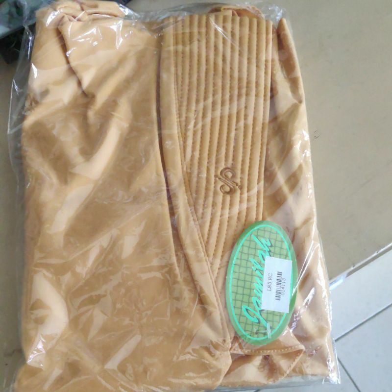 L 85 RC JILBAB BERGO ORIGINAL JAMILAH HIJAB | L 85 RC Tanpa Payet ORIGINAL Size M-Kuning telur