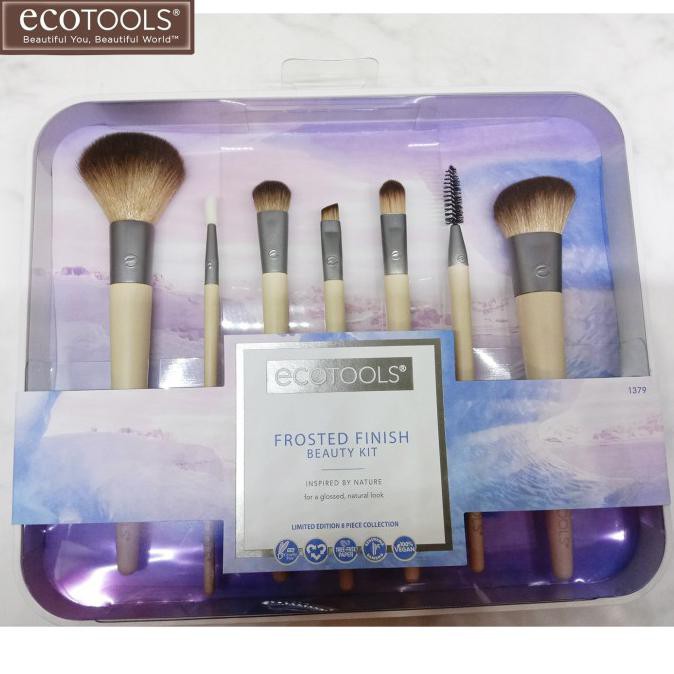 Harga Anjlok Ecotools Frosted Finish Beauty Kit Make Up Brush Set Shopee Indonesia