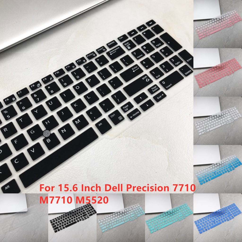 For 15.6 Inch Dell Precision 7710 M7710 M5520 Soft Ultra-thin Silicone Laptop Keyboard Cover Protector