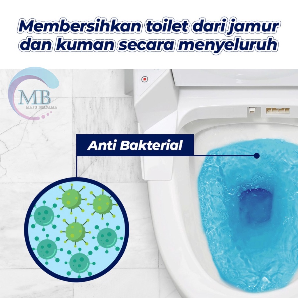 RT12 Tablet Biru Pembersih Penyegar toilet kloset anti Bau Jamur WC closet blue cleaner SiBiru MB2482