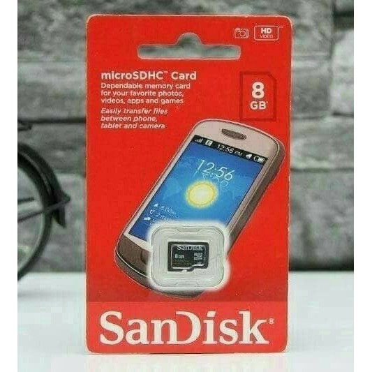 ORI MMC - SD CARD - MEMORY CARD SANDISK CLASS 10 8GB PACKING MERAH TERMURAH