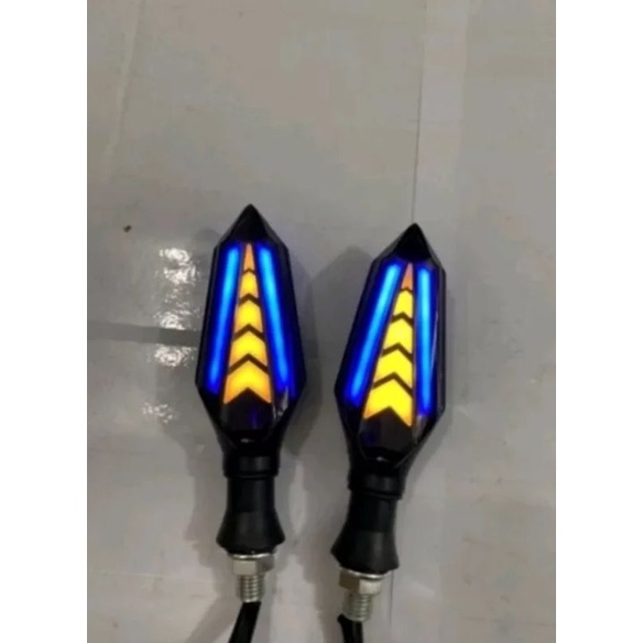 lampu sein sen motor variasi running 2warna Vixion RX-King crf Byson dll