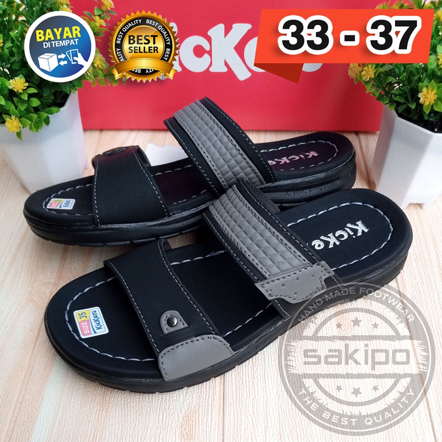 PROMO 3.3 FASHION SALE !! SANDAL KIDS ANAK SLOP BAN 2 33 - 37 02 TRENDI TERBARU TERMURAH KEKINIAN / SAKIPO