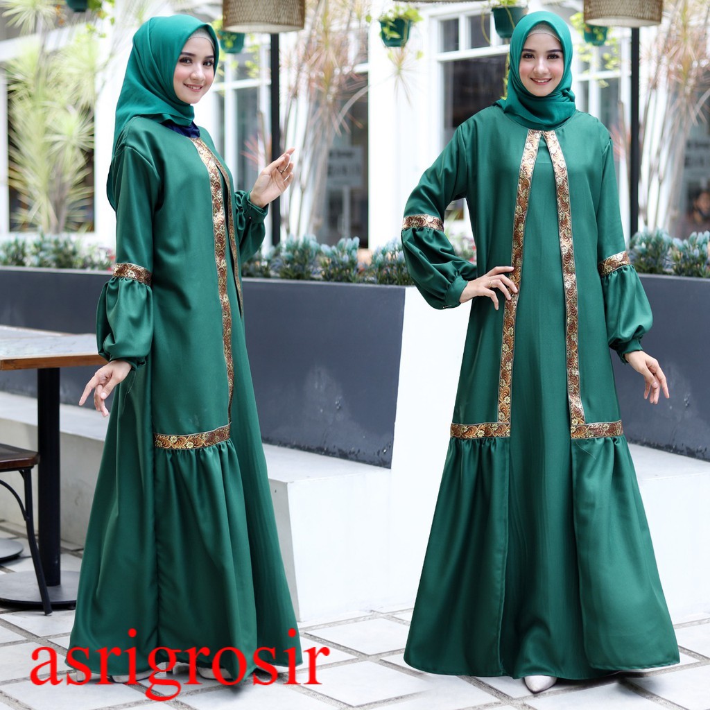 HOPYLOVY - Gamis Wanita Maxi Dress Najwa