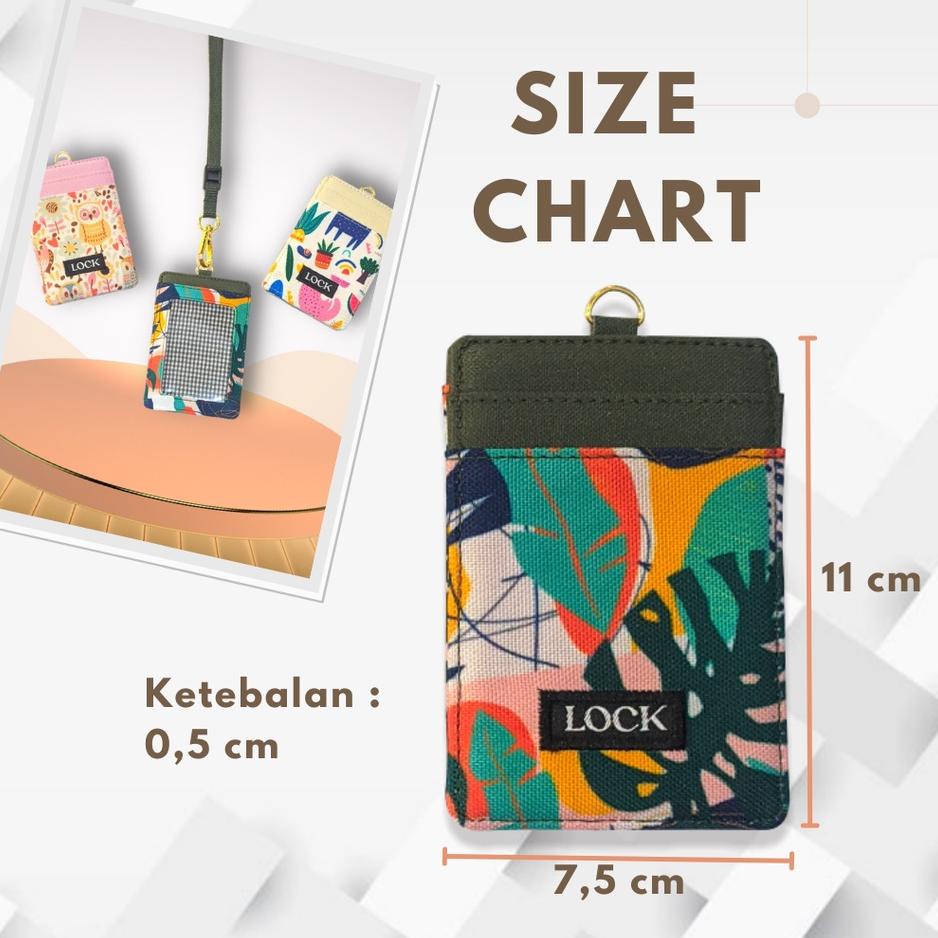 

Serbuuuu.. Gantungan ID Card Kantor Kasual Anti Air Kalung Name Tag Holder Lanyard Pria Wanita LS390