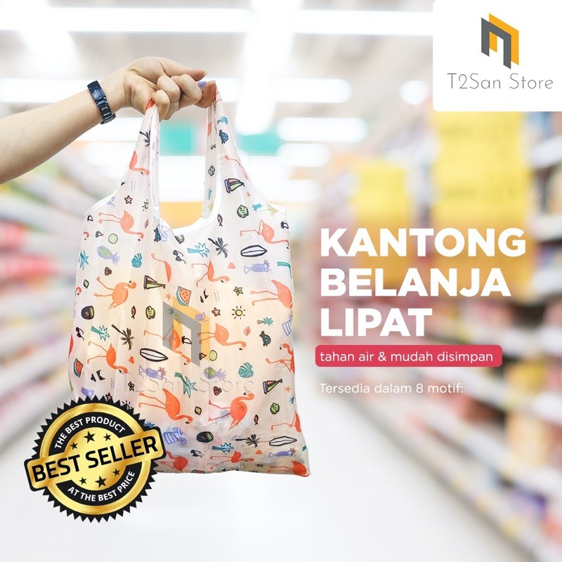  Tas Belanja Lipat  Eco Bag Shopping Bag Shopee Indonesia