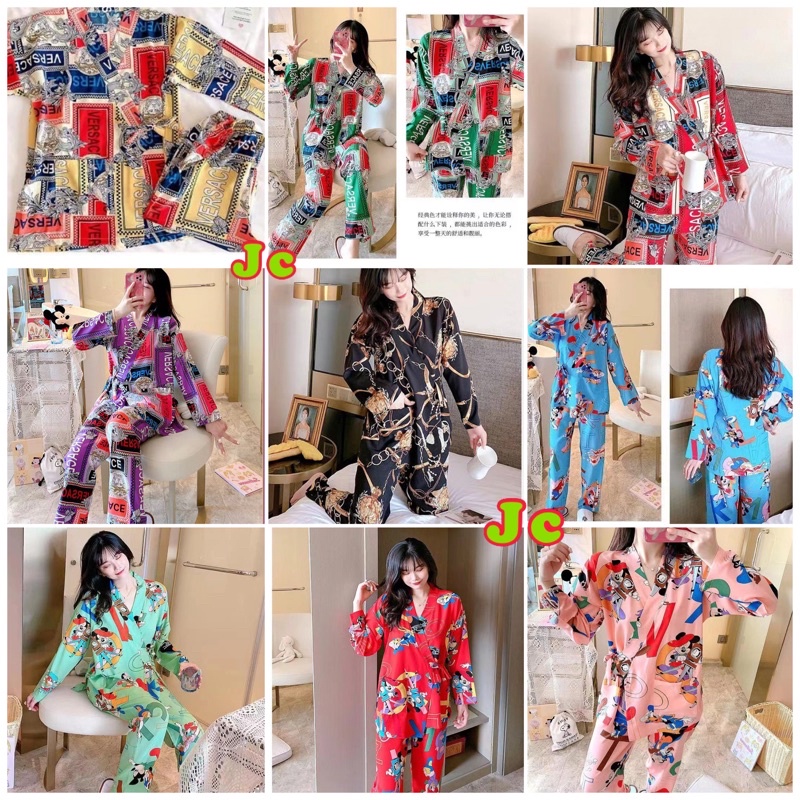 JC- Kimono Rayon Premium Import PP / Piyama Kimono Rayon Terbaru / Kimono Set Import