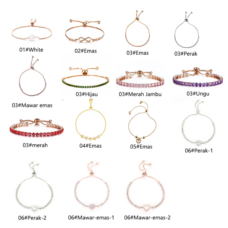 Korea Fashion Sederhana Desain Gelang Serut Ukuran Adjustable Manis Perhiasan Wanita-Won-Won-1