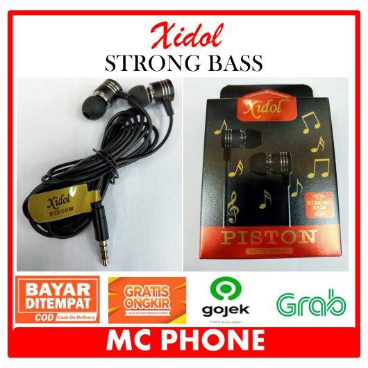 HEADSET EARPHONE XIDOL PISTON KUALITAS BAGUS MURAH