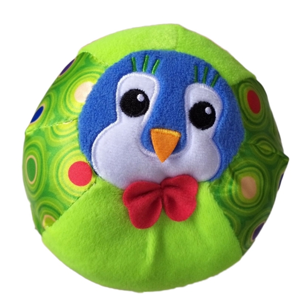 Mainan Bola Bentuk Kartun Hewan Warna Hijau Bahan Plush Dan Katun