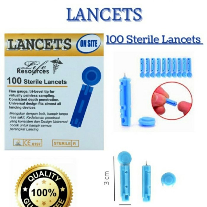 Blood Lancets / Jarum Bekam /jarum lancet 28 g resources