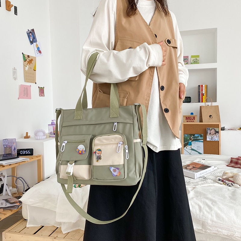 WYK127 Tas Bahu Selempang Sekolah Simple Messenger Impor TKM