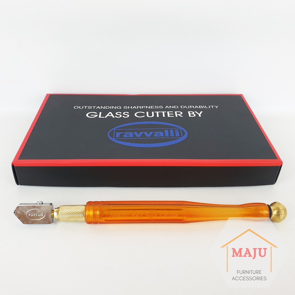 Pemotong Kaca RAVVALLI Pisau Glass Cutter Alat Potong (TC-90) Asli Original DIY Potong Kaca Aquarium