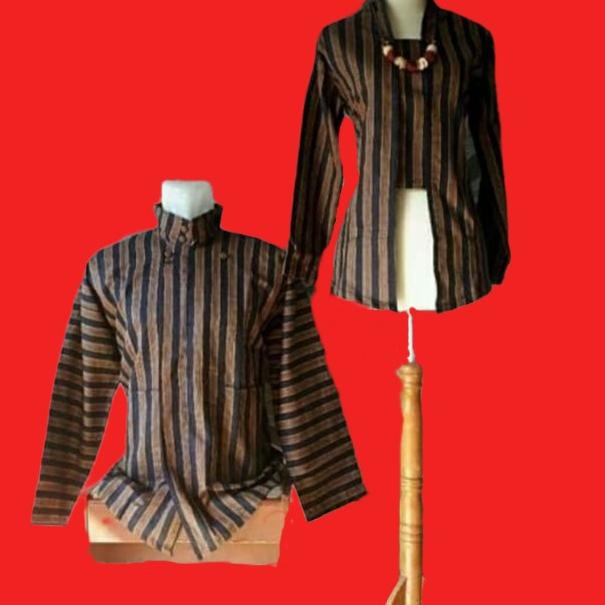 Baju Surjan Couple Pakaian Adat Jawa Pria & Wanita