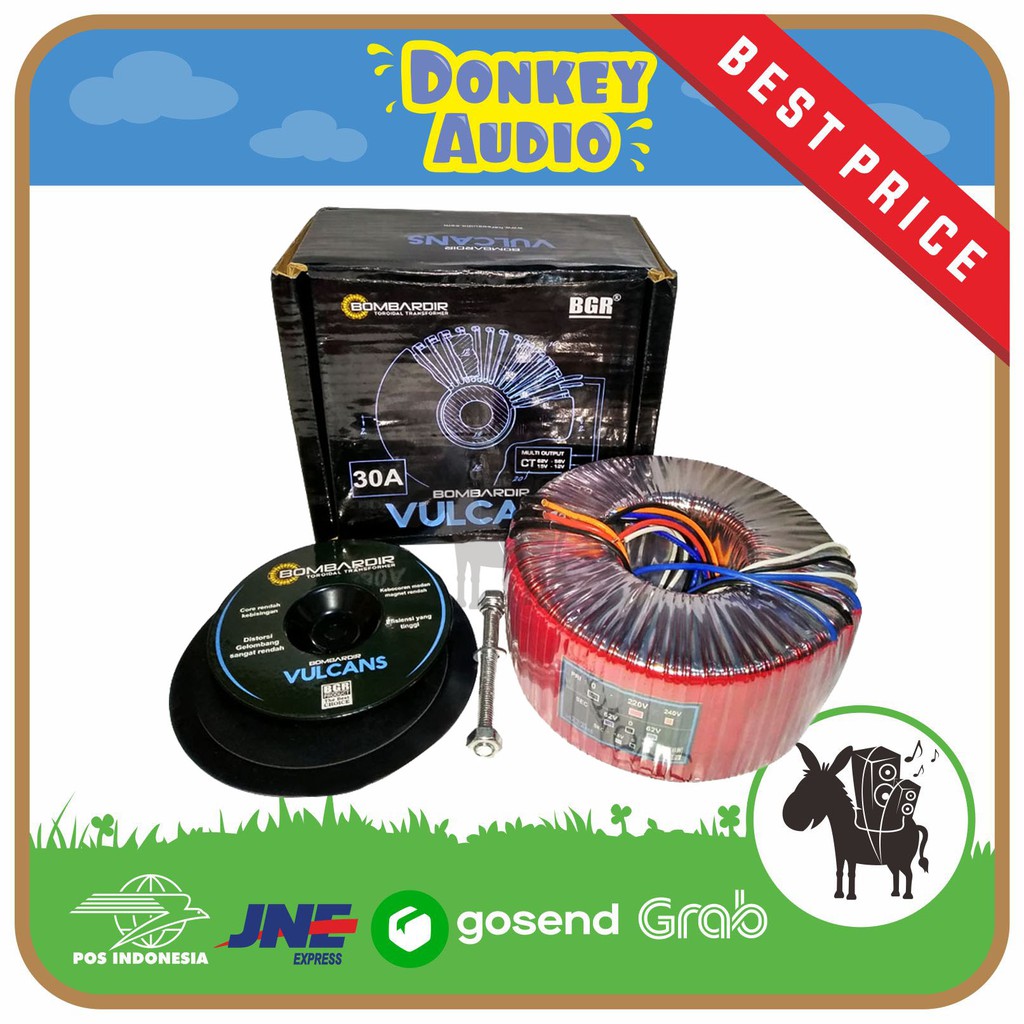 TRAFO TRAVO TOROID DONAT 30A CT 62V 30 AMPER CT 62V BOMBARDIR VULCANS POWER SUPPLY PSU BGR