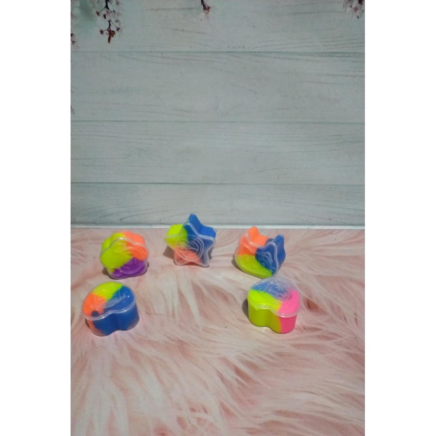 JKSN_ASEMKA22_MAINAN ANAK SLIME MOTIF BINTANG/LOVE/BUNGA