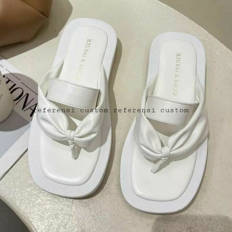 Sandal Teplek Jumbo Sandal Puffy Big Size Sandal 41 42 43 44