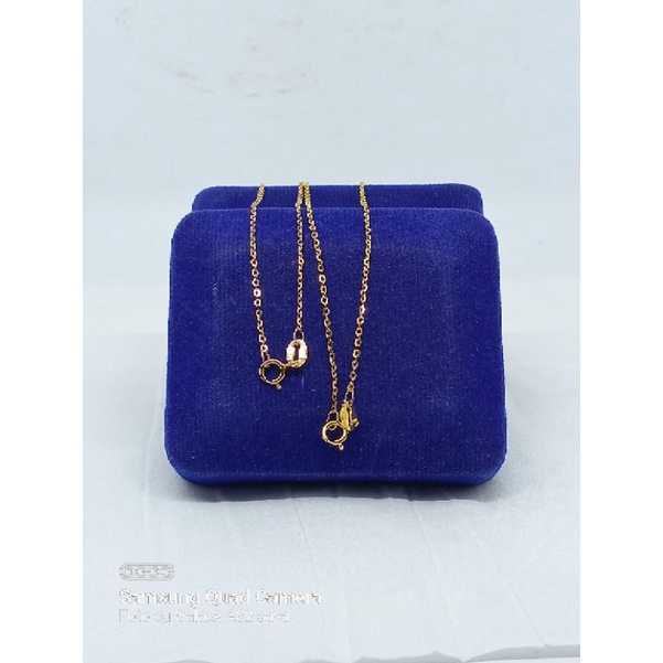 KALUNG PERAK ASLI SILVER 925 LAPIS EMAS/KALUNG RANTAI MINI NORI VENSY KECIL/ASLI SILVER/FASHION KALUNG