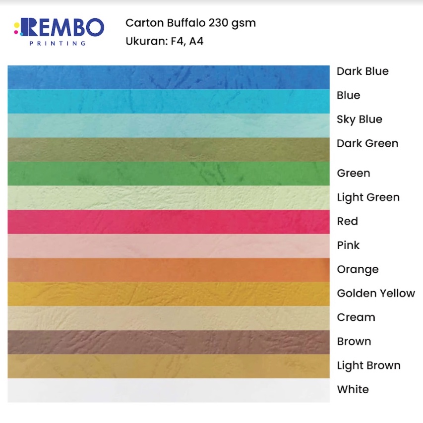 Kertas Karton Buffalo 200 Gram / Bufalo / Karton Tekstur High Quality Ukuran A4 F4