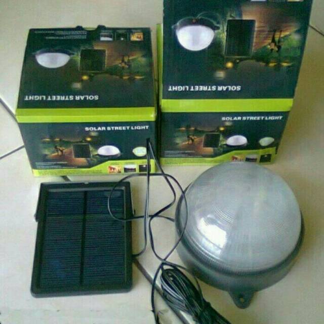 Paket Solar Cell Lampu Led Jalan Taman Panel Surya